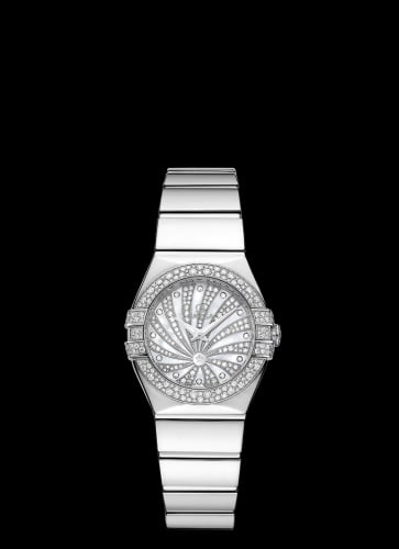 Omega Constellation Quartz 24 Polished White Gold / Diamond / MOP Supernova
