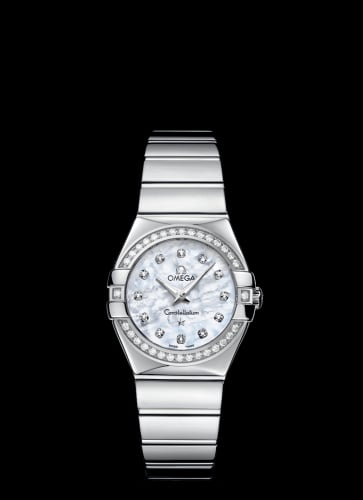 Omega Constellation Quartz 27 Polished Stainless Steel / Diamond / MOP