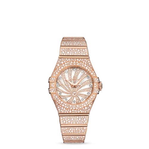 Omega Constellation Co-Axial 31 Red Gold / Snow / Diamond Supernova