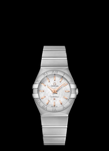 Omega Constellation Quartz 27 Polished Stainless Steel / Silver Silk