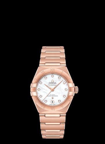 Omega Constellation Manhattan 29 Co-Axial Master Chronometer Sedna Gold / MOP
