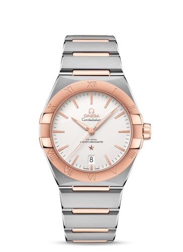 Omega Constellation Master Chronometer 39 Stainless Steel / Sedna Gold / Silver / Bracelet