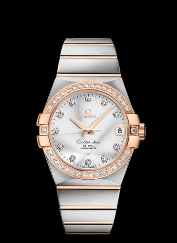Omega Constellation Co-Axial 38 Stainless Steel / Red Gold / Diamond / Silver
