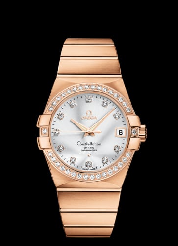 Omega Constellation Co-Axial 38 Red Gold / Diamond / Silver