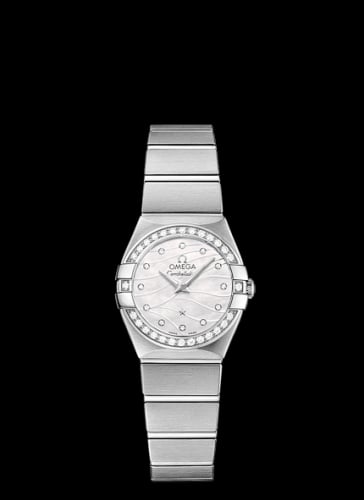 Omega Constellation Quartz 24 Brushed Stainless Steel / Diamond / MOP