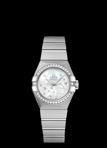Omega Constellation Co-Axial 27 Brushed Stainless Steel / Diamond / MOP Stars