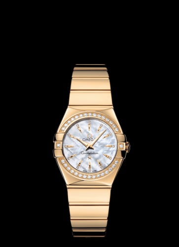Omega Constellation Quartz 27 Polished Yellow Gold / Diamond / Silver