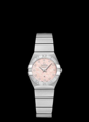 Omega Constellation Quartz 24 Stainless Steel / Pink MOP