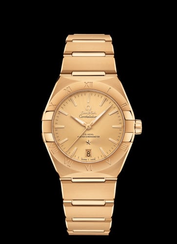 Omega Constellation Master Chronometer 36 Yellow Gold / Champagne / Bracelet