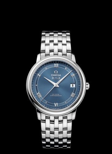 Omega De Ville Prestige Co-Axial 36.8 Stainless Steel / Vintage Blue / Bracelet