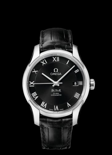 Omega De Ville Co-Axial 41 Stainless Steel / Black