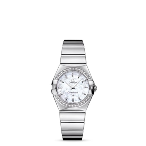 Omega Constellation Quartz 27 Polished Stainless Steel / Diamond / MOP