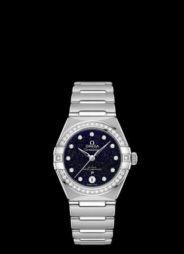 Omega Constellation Manhattan 29 Co-Axial Master Chronometer Stainless Steel / Aventurine / Diamond
