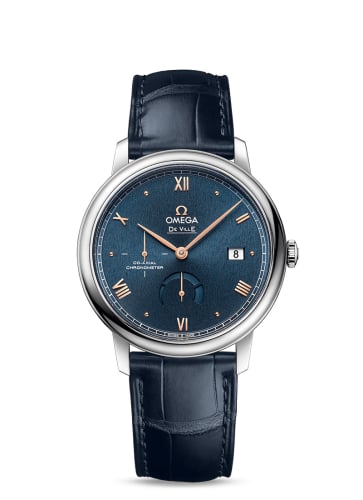 Omega De Ville Prestige Co-Axial 39.5 Power Reserve Stainless Steel / Blue Sunburst
