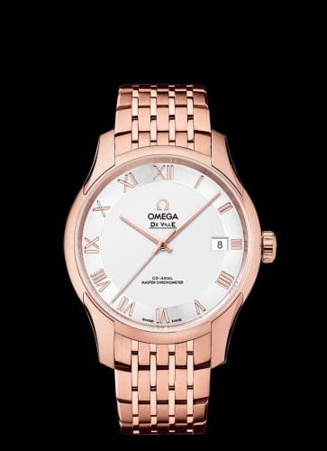 Omega De Ville Hour Vision Master Chronometer Sedna Gold / Silver / Bracelet
