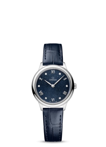 Omega De Ville Quartz 27.5 Stainless Steel / Blue - Diamond