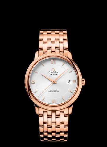 Omega De Ville Prestige Co-Axial 36.8 Red Gold / Silver / Bracelet