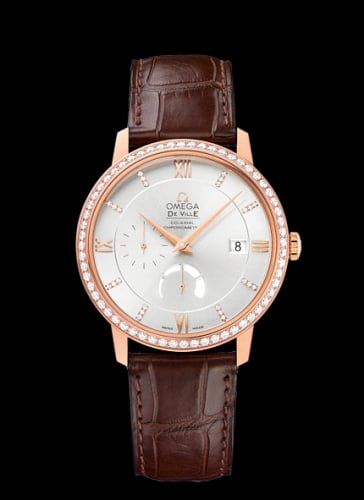 Omega De Ville Prestige Co-Axial 39.5 Power Reserve Red Gold / Silver / Diamond