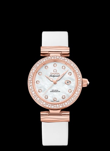 Omega LadyMatic Co-Axial 34 Sedna Gold / Diamond / MOP