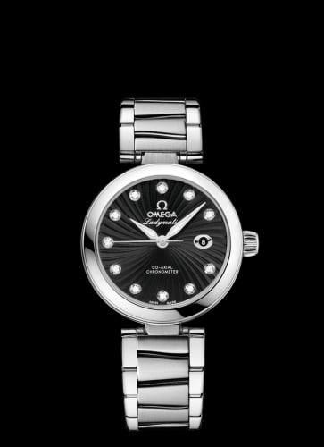 Omega LadyMatic Co-Axial 34 Stainless Steel / Black / Bracelet