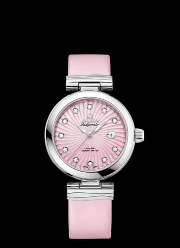 Omega LadyMatic Co-Axial 34 Stainless Steel / Pink MOP