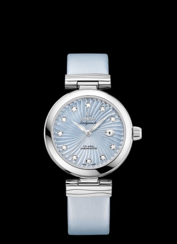 Omega LadyMatic Co-Axial 34 Stainless Steel / Blue MOP