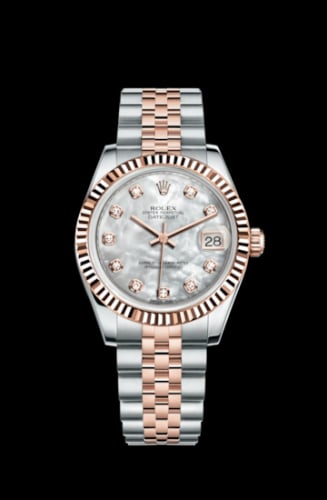 Rolex Datejust 31 Rolesor Everose Fluted / Jubilee / MOP