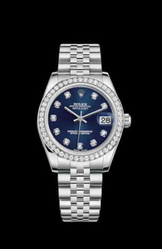 Rolex Datejust 31 Stainless Steel Diamond / Jubilee / Blue - Diamond