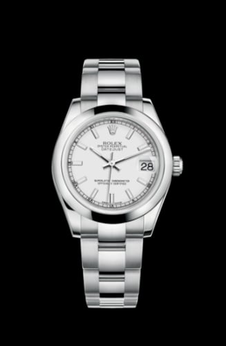 Rolex Datejust 31 Stainless Steel Domed / Oyster / White