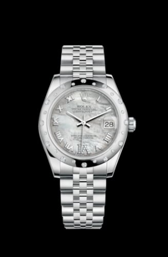 Rolex Datejust 31 Stainless Steel Domed Diamond / Jubilee / MOP - Roman