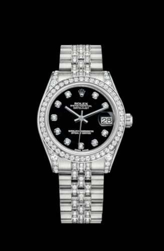 Rolex Datejust 31 White Gold Diamond / Jubilee Diamond / Black Diamond
