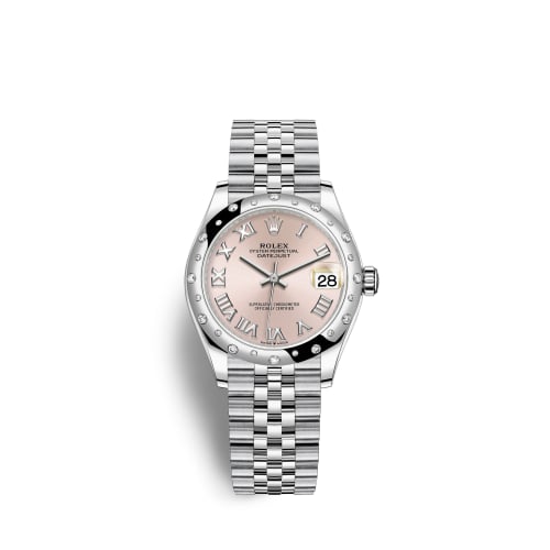 Rolex Datejust 31 Stainless Steel Domed Diamond / Jubilee / Pink - Roman