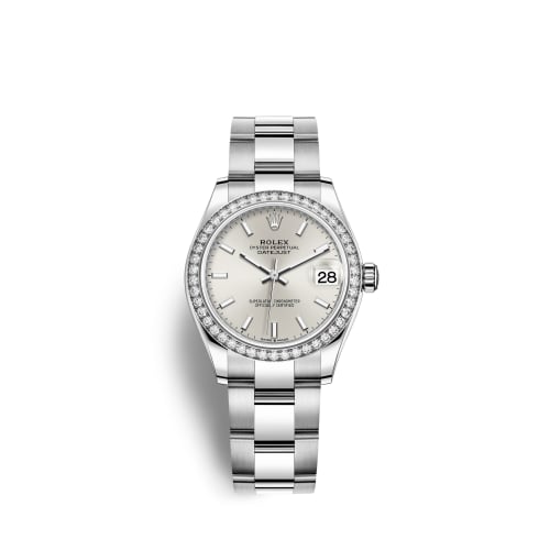 Rolex Datejust 31 Stainless Steel Diamond / Oyster / Silver