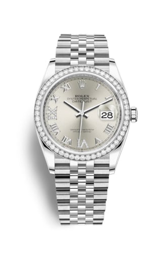 Rolex Datejust 36 Stainless Steel / Diamond / Silver Roman-Diamonds / Jubilee