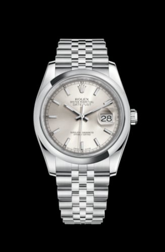 Rolex Datejust 36 Stainless Steel Domed / Jubilee / Silver