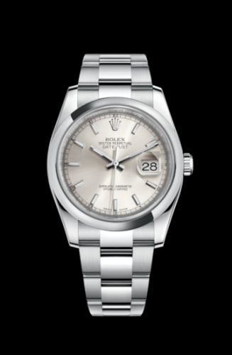 Rolex Datejust 36 Stainless Steel Domed / Oyster / Silver