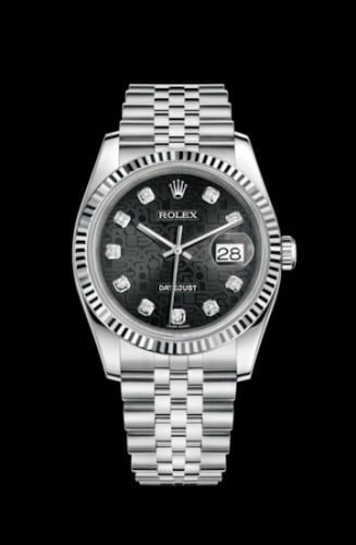 Rolex Datejust 36 Stainless Steel Fluted / Jubilee / Black Computer