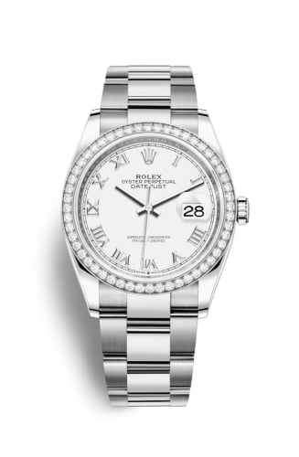 Rolex Datejust 36 Stainless Steel / Diamond / White Roman / Oyster
