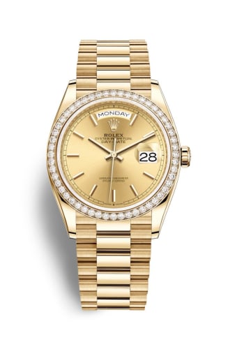 Rolex Day-Date 36 Yellow Gold / Diamond / Champagne / President
