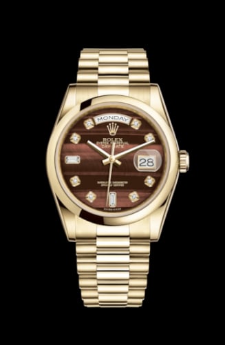 Rolex Day-Date 36 Yellow Gold Domed / President / Bull's Eye