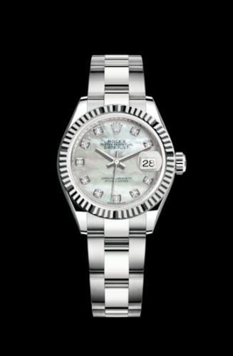 Rolex Lady-Datejust 28 Stainless Steel Fluted / MOP / Oyster
