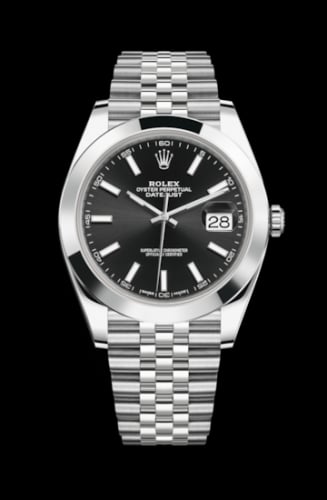 Rolex Datejust 41 Stainless Steel Smooth / Jubilee / Black