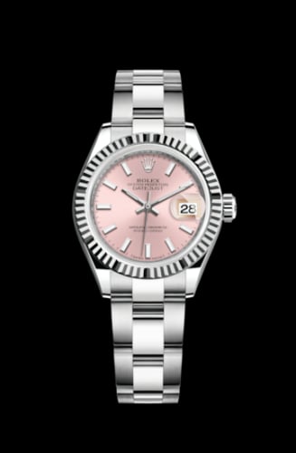 Rolex Lady-Datejust 28 Stainless Steel Fluted / Pink / Oyster