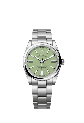 Rolex Oyster Perpetual 41 Stainless Steel / Pistachio