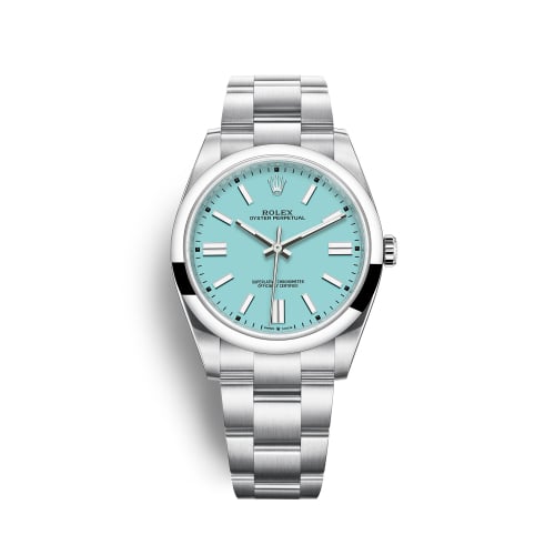 Rolex Oyster Perpetual 41 Stainless Steel / Turquoise