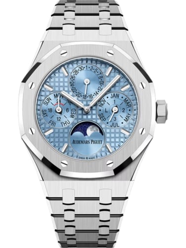 Audemars Piguet Royal Oak Perpetual Calendar 38 Stainless Steel / Light Blue
