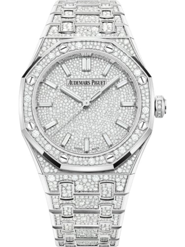 Audemars Piguet Royal Oak Selfwinding 34 White Gold - Snow-Set