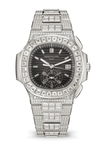 Patek Philippe Nautilus 5980 White Gold - Diamond / Black