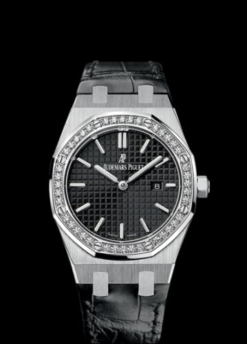 Audemars Piguet Royal Oak 67651 Quartz Stainless Steel / Black / Strap