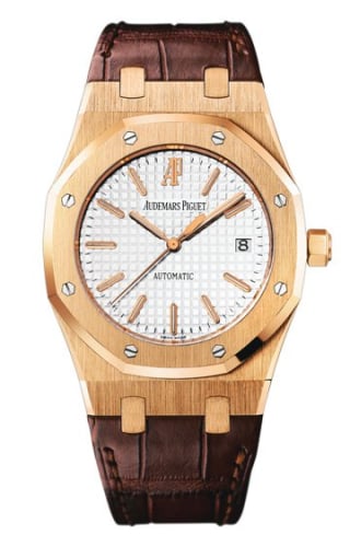 Audemars Piguet Royal Oak 15300 Pink Gold / Silver / Strap